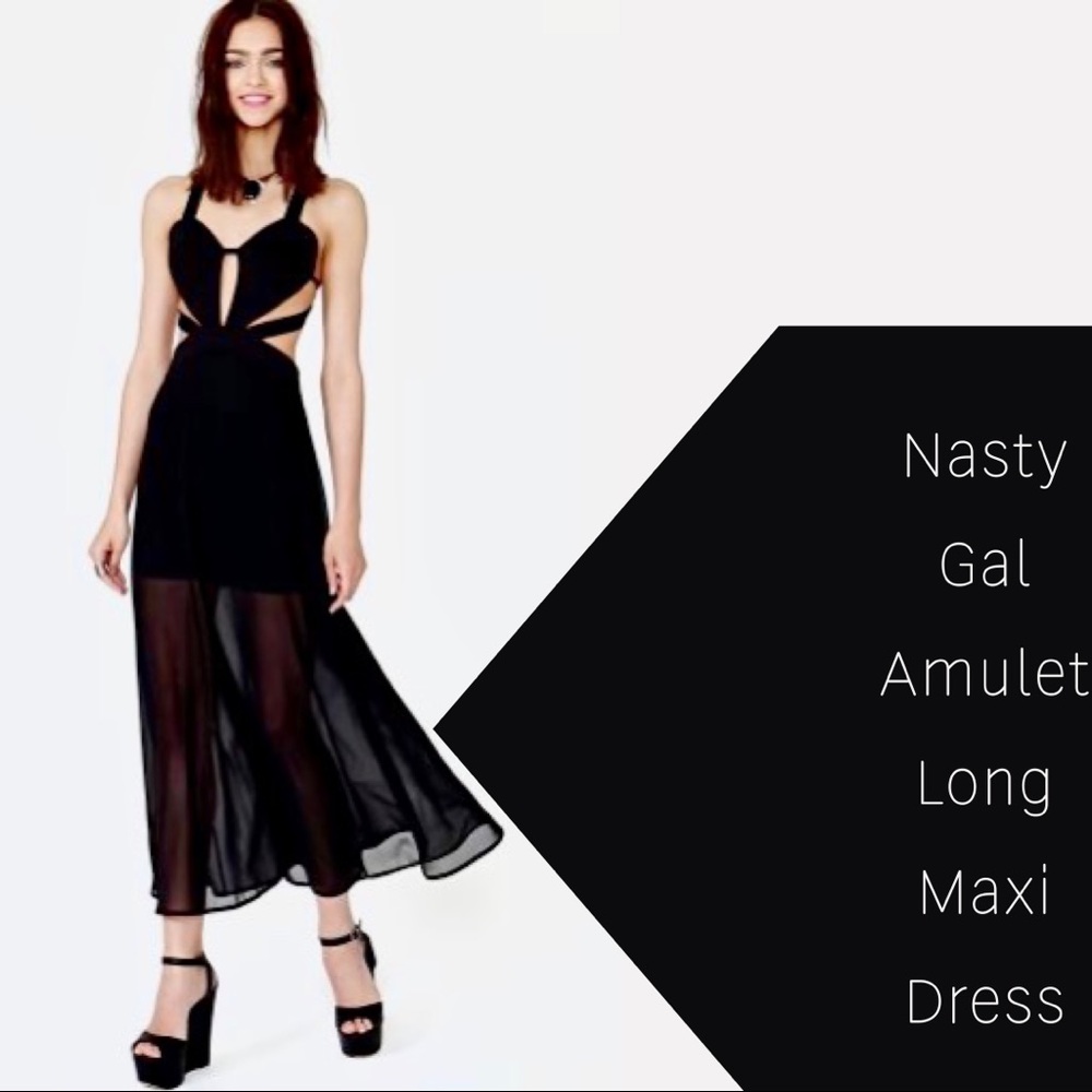 Nasty Gal Amulet Long Maxi Dress (XS) - Picture 1 of 3